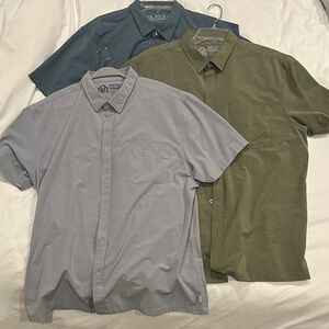Into the AM short sleeve button stretch dress shirts bundle size XL